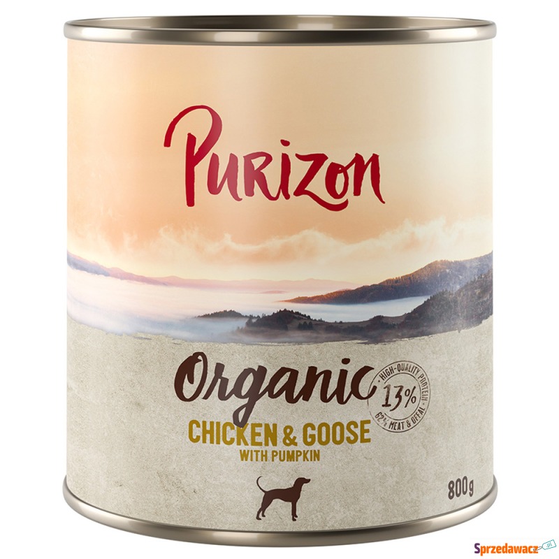 Purizon Organic, 6 x 800 g - Biokurczak i biogęś... - Karmy dla psów - Radom