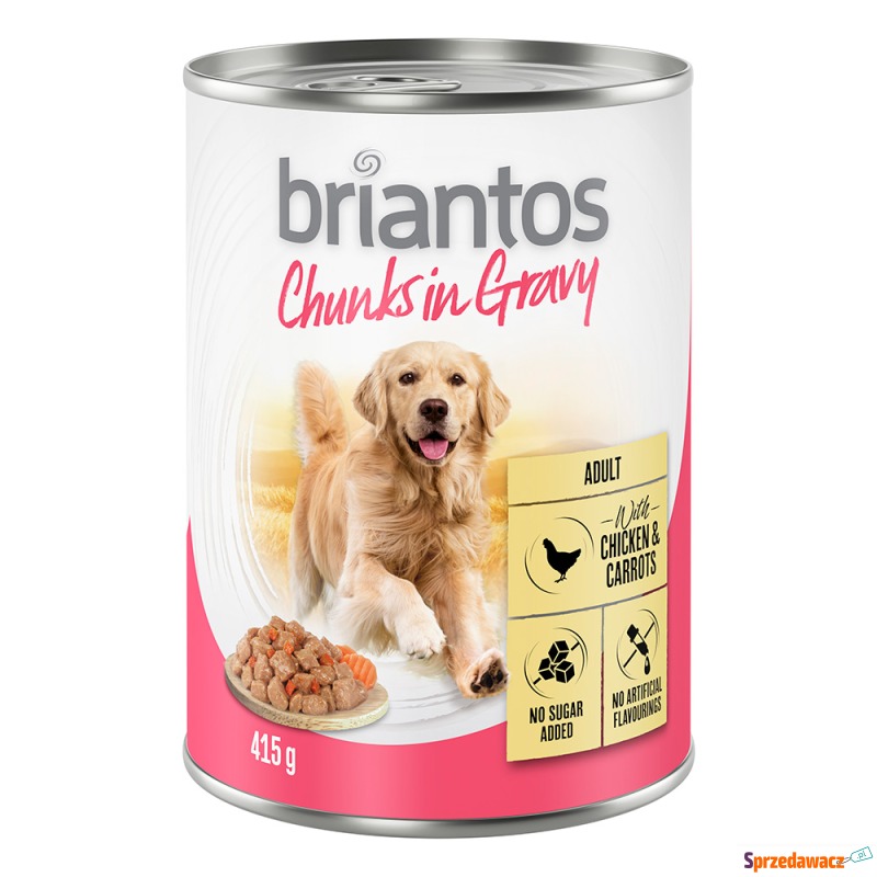 Korzystny pakiet Briantos Chunks w sosie, 24 x... - Karmy dla psów - Kędzierzyn-Koźle