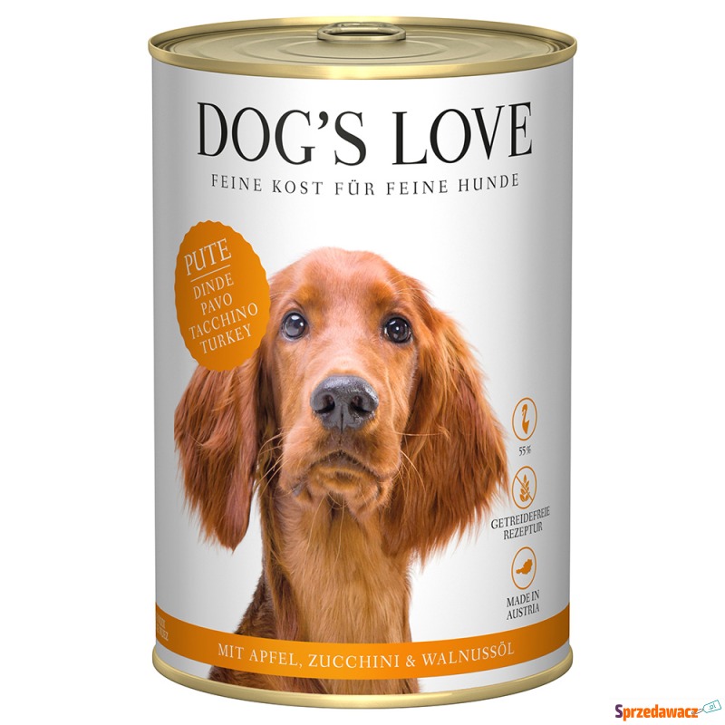 Dog's Love Adult 6 x 400 g - Indyk - Karmy dla psów - Grudziądz