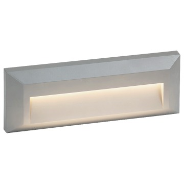 Kinkiet zewnętrzny ogrodowy lampa ścienna Rabalux Pueblo 1x1,6W LED 4000K IP65 szary 8011