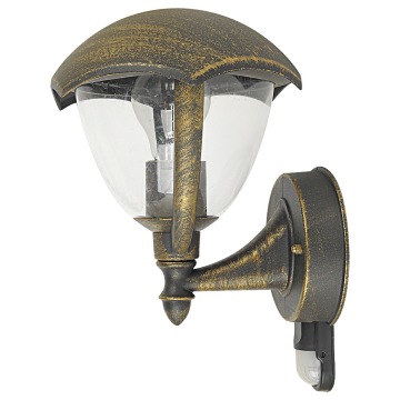 Kinkiet zewnętrzny lampa ścienna Rabalux Miami 1x40W E27 IP44 antyczne złoto 8676