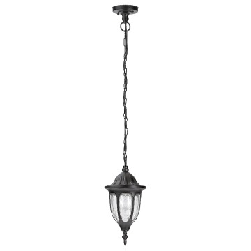 Lampa wisząca zewnętrzna Rabalux Milano 1x60W E27 IP43 czarna 8344