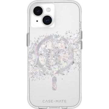 Etui Case-Mate Karat Touch of Pearl MagSafe do iPhone 15, przezroczysto-srebrne