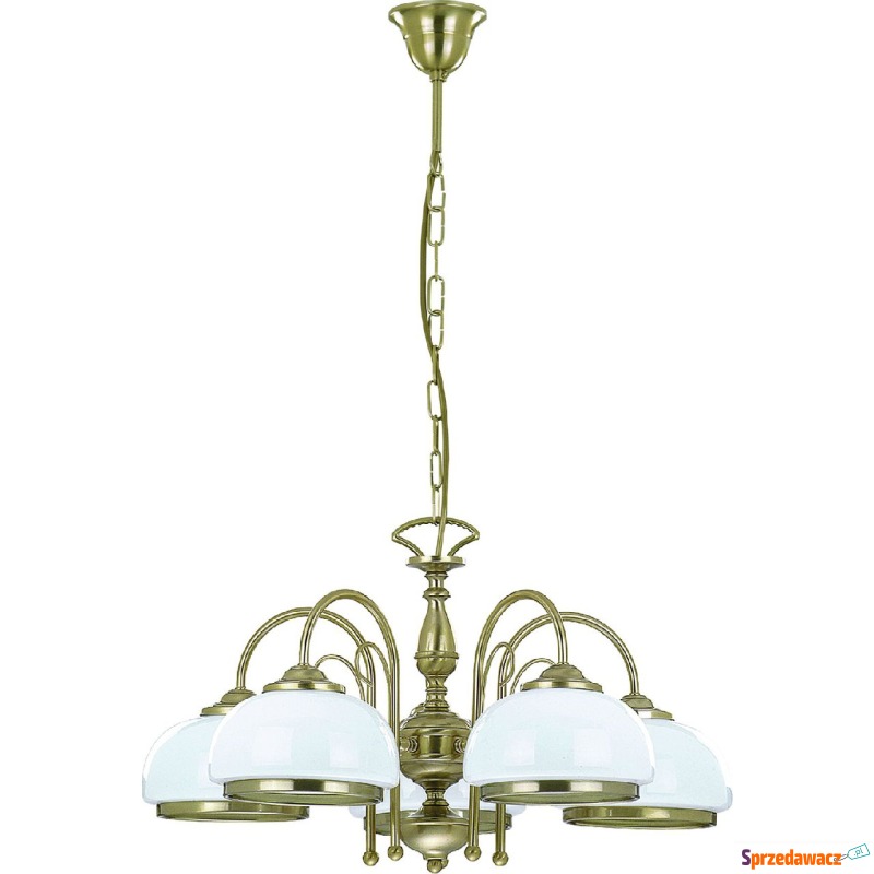 Lampa wisząca Alfa Paris 55125x60W E27 biała/złota - Lampy wiszące, żyrandole - Głogów