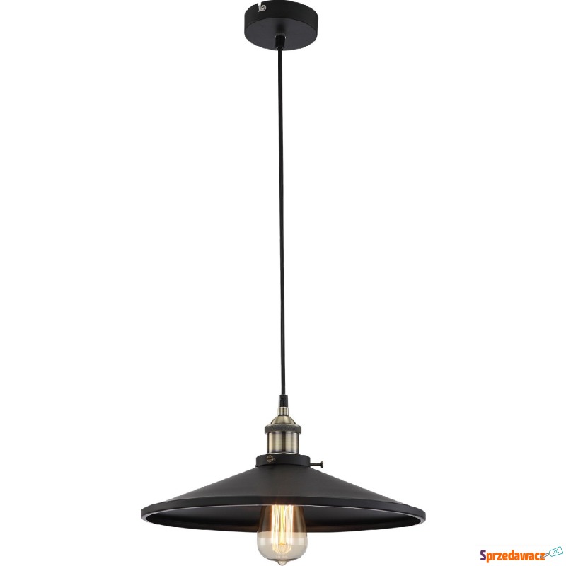 Lampa wiszącaz zwis Globo Knud 1x60W E27 czarny... - Lampy wiszące, żyrandole - Włocławek