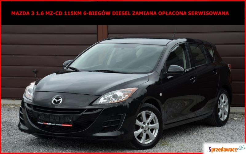 Mazda 3 2011,  1.6 diesel - Na sprzedaż za 19 900 zł - Zamość