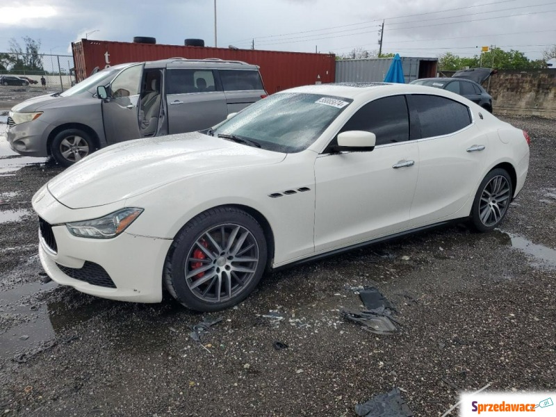 Maserati Ghibli  Sedan/Limuzyna 2016,  3.0 benzyna - Na sprzedaż za 53 136 zł - Katowice