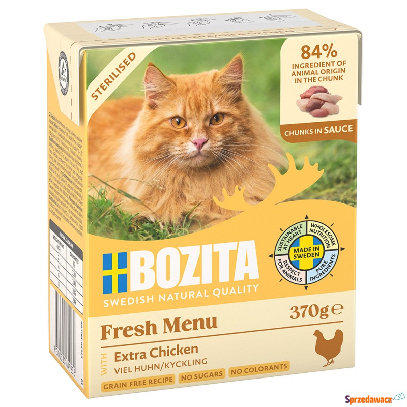 Megapakiet Bozita Tetra w sosie, 24 x 370 g -... - Karmy dla kotów - Ustka