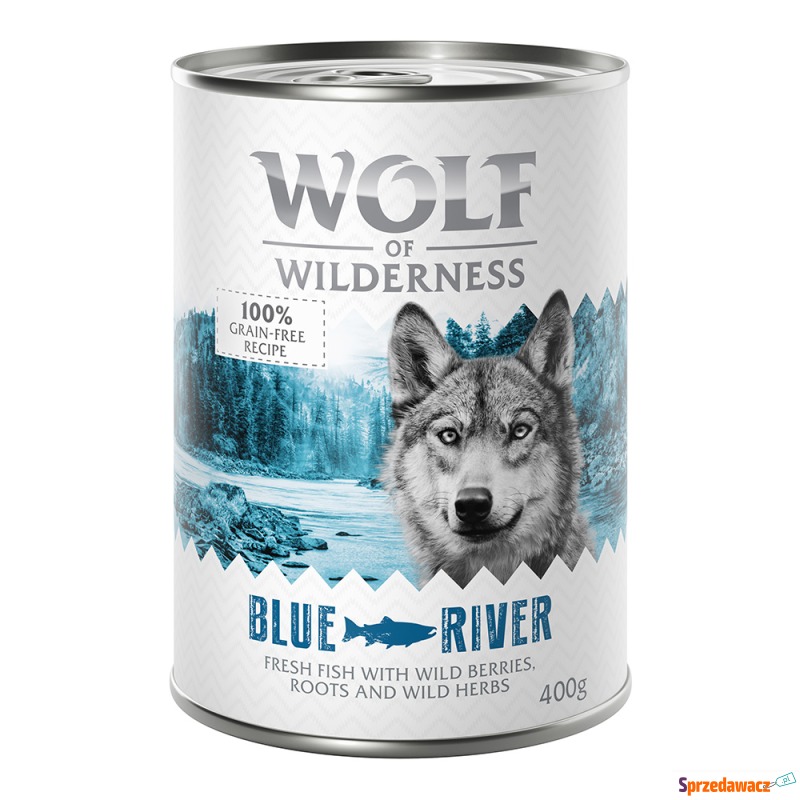 Wolf of Wilderness Adult, 6 x 400 g - Blue River,... - Karmy dla psów - Kalisz