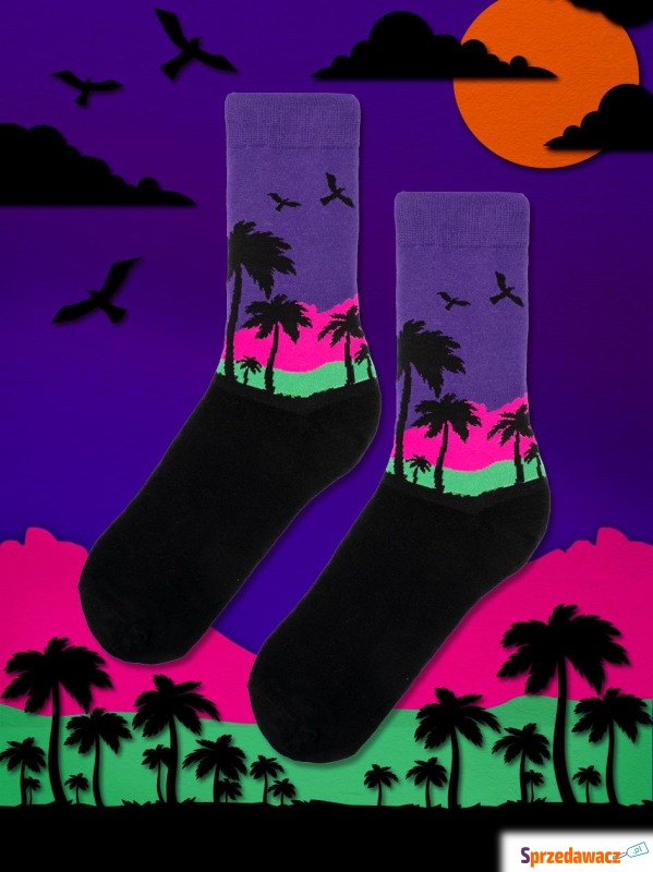 Długie Skarpetki Urban Socks Sunrise Czarne - Skarpety męskie - Bytom