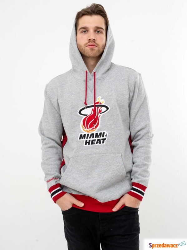 Bluza Z Kapturem Mitchell & Ness Miami Heat P... - Bluzy męskie - Głogów