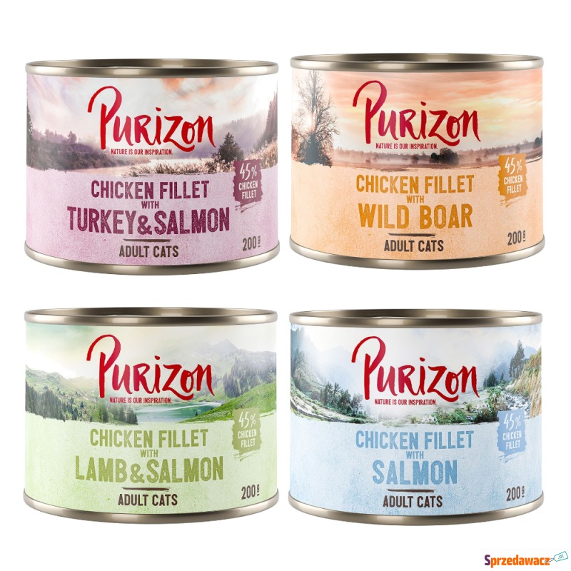 Purizon Adult, 6 x 200 g, bez zbóż - Pakiet m... - Karmy dla kotów - Zgierz