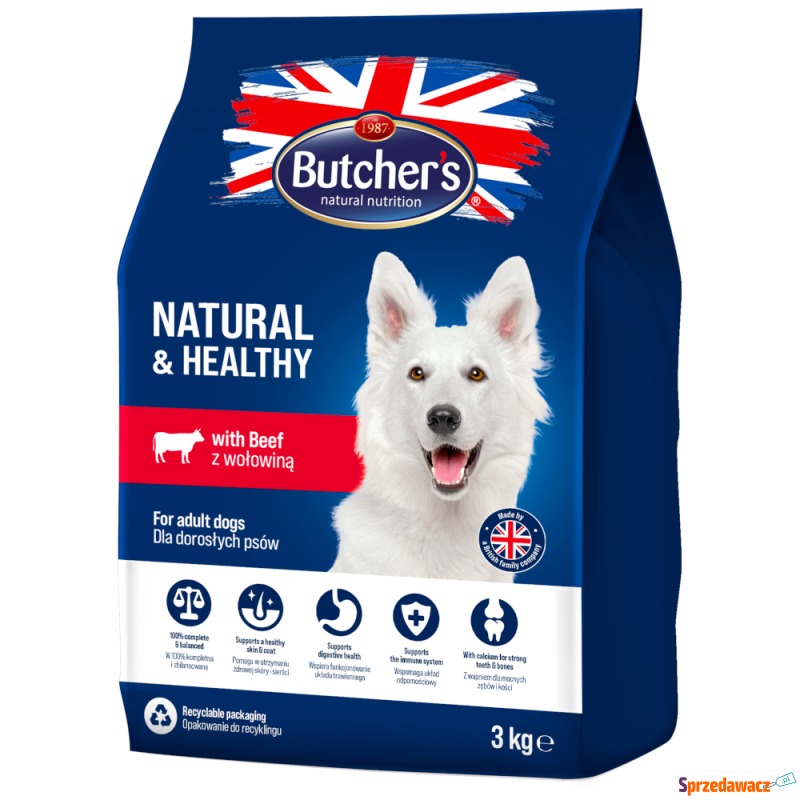 Butcher's Natural & Healthy, z wołowiną - 2 x... - Karmy dla psów - Przemyśl