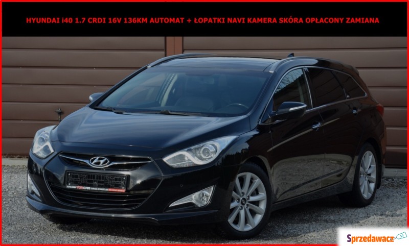 Hyundai i40 1.7CRDi 136KM Automat Navi Kamera... - Samochody osobowe - Zamość