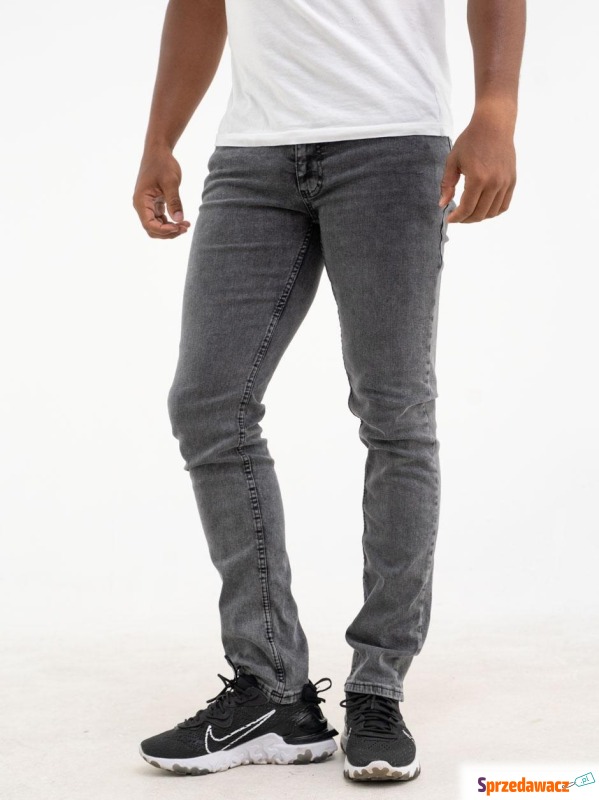 Spodnie Jeansowe Croll Basic Slim 6220 Czarne - Spodnie męskie - Bytom