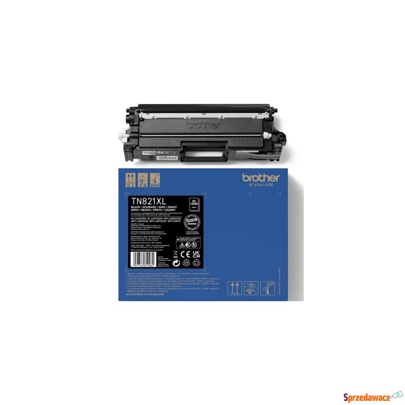 Toner Oryginalny Brother TN-821XLBK (TN821XLBK)... - Tusze, tonery - Elbląg