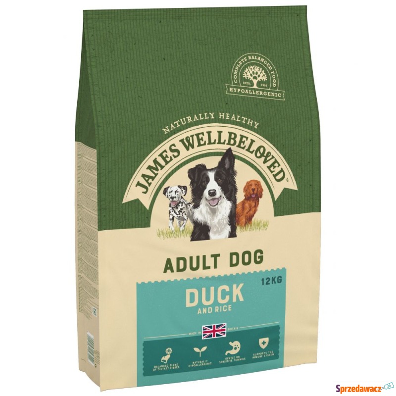 James Wellbeloved Adult, kaczka i ryż - 12 kg - Karmy dla psów - Iława