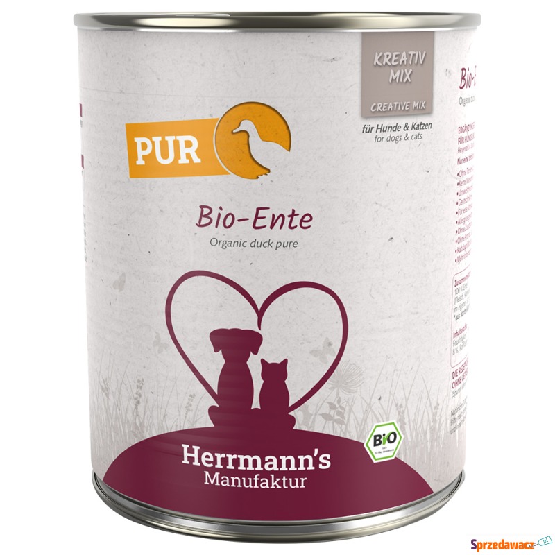 Herrmann's Bio PUR, 6 x 800 g - Biokaczka - Karmy dla psów - Radom