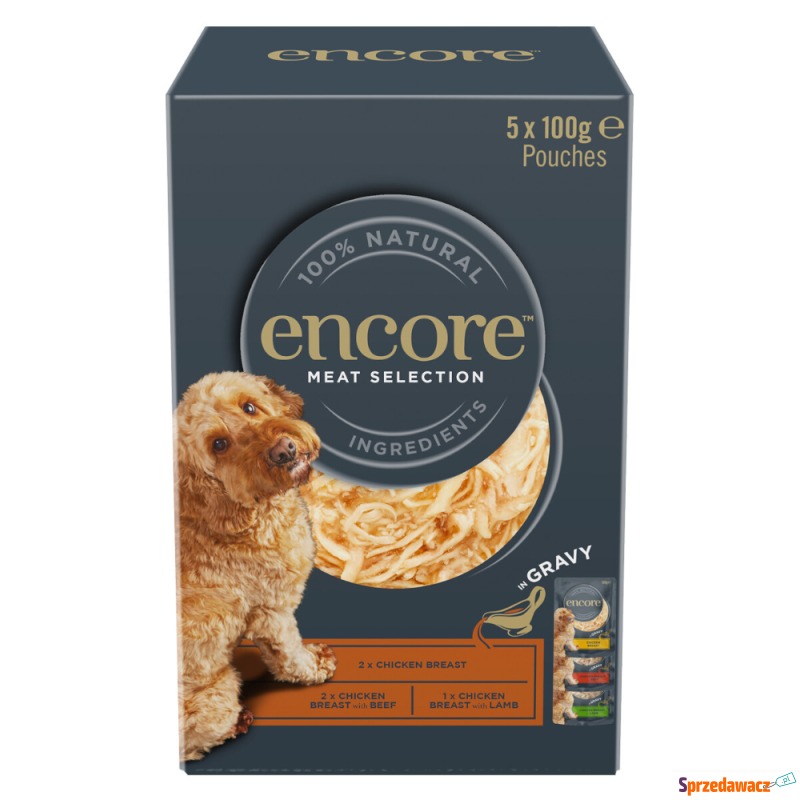 Encore Dog Mix w sosie, saszetki, 5 x 100 g -... - Karmy dla psów - Radom