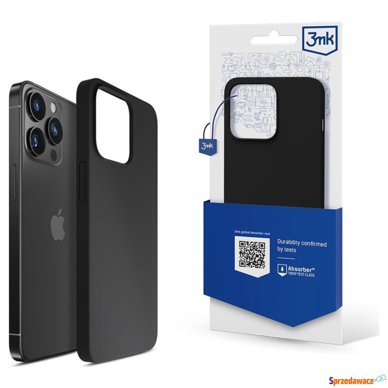 Apple iPhone 15 Pro Max - 3mk Silicone Case czarny - Etui na telefon - Częstochowa