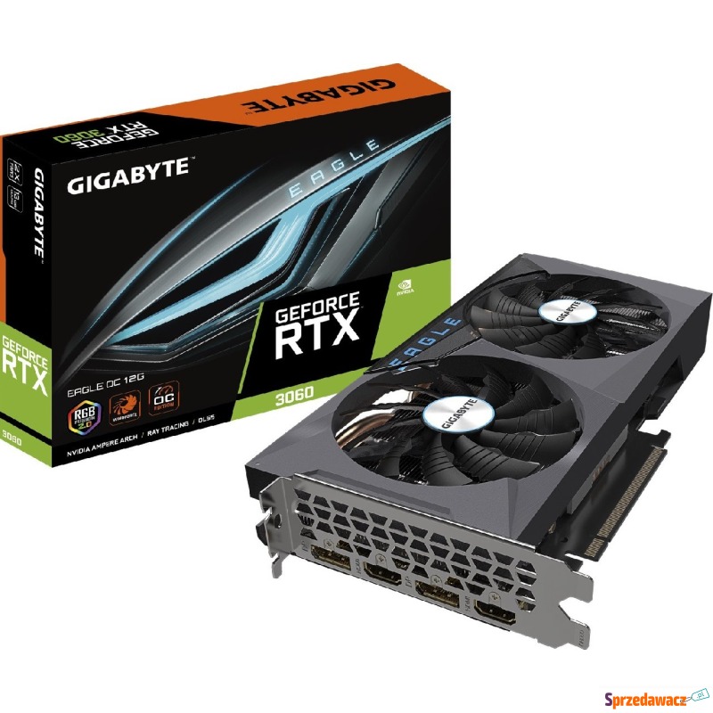 Gigabyte GeForce RTX 3060 EAGLE 12GB OC 2.0 LHR - Karty graficzne - Włocławek