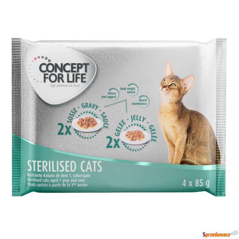 Pakiet próbny Concept for Life, 4 x 85 g - St... - Karmy dla kotów - Łódź