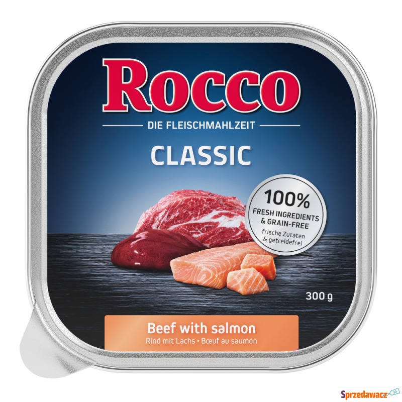 Rocco Classic tacki, 9 x 300 g - Wołowina i łosoś - Karmy dla psów - Lublin