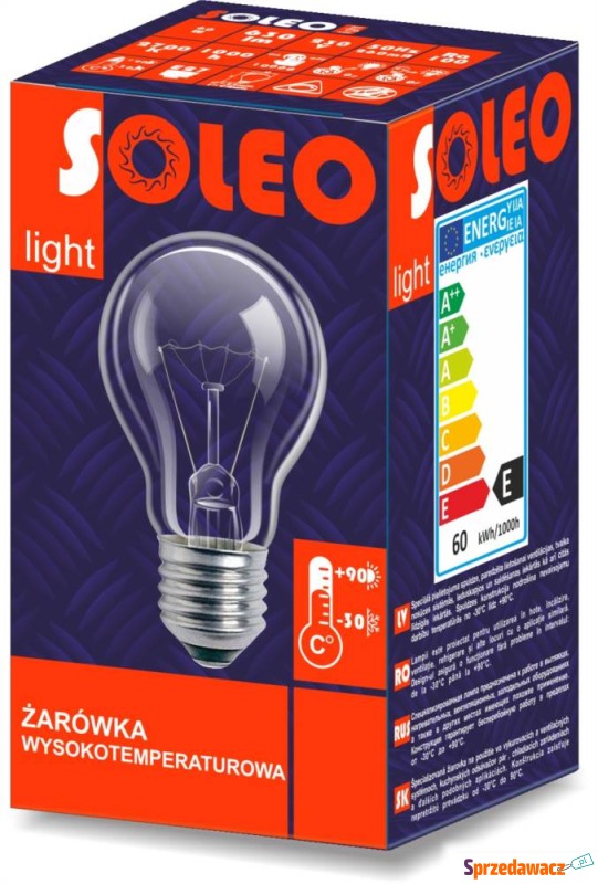 Żarówka Helios Soleo WST-2622 60W E27 A55 230V... - Żarówki i oprawki - Olsztyn