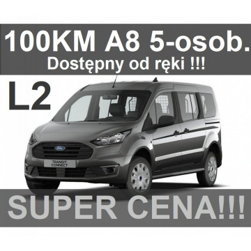 Ford Transit Connect - A8 Kombi 5-osob. Kamera Dostępny od ręki ! Niska Cena 1576 zł