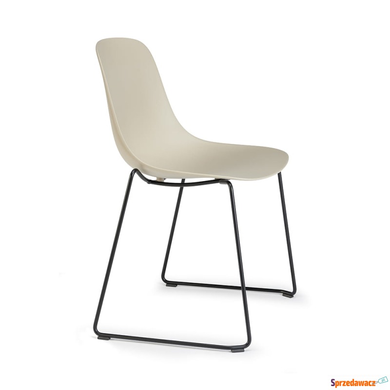 Krzesło Pure Loop Mono Sled, białe siedzisko,... - Krzesła kuchenne - Kędzierzyn-Koźle