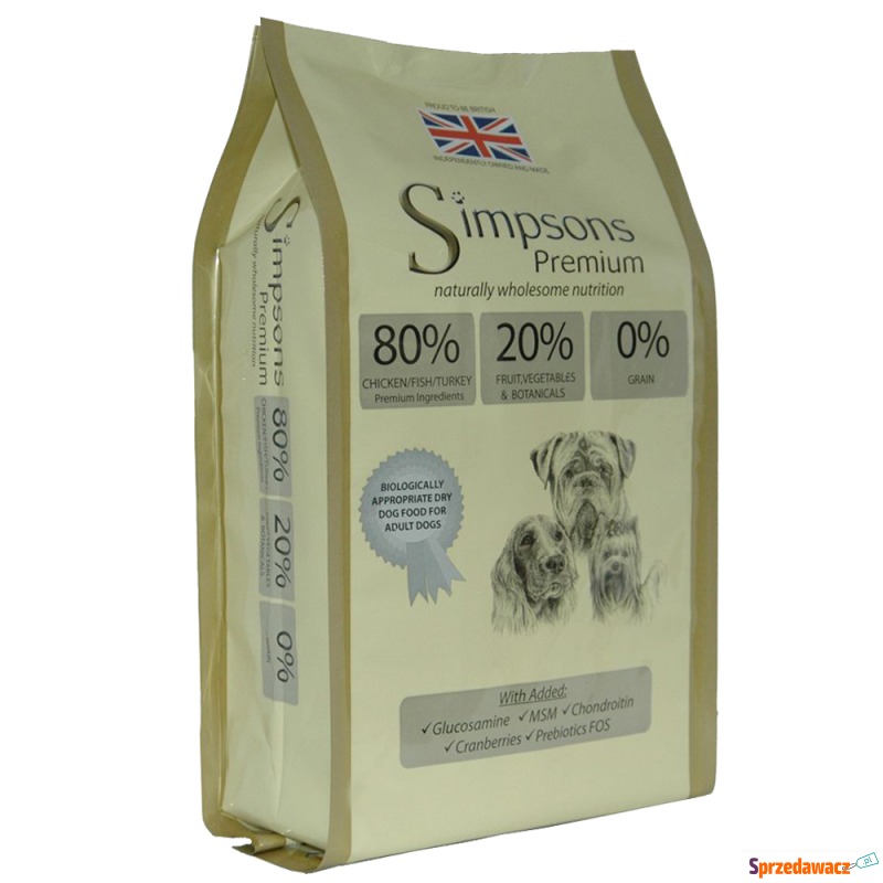 Dwupak Simpson Premium, 2 x 12 kg  - 80/20 Mixed... - Karmy dla psów - Dąbrowa Górnicza