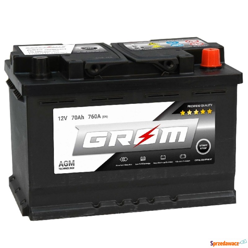 Akumulator 70Ah 760A Grom AGM...