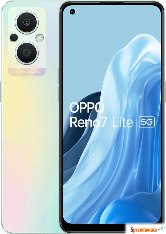 Smartfon Oppo Reno7 Lite 5G 8/128GB Srebrno-t... - Telefony komórkowe - Katowice