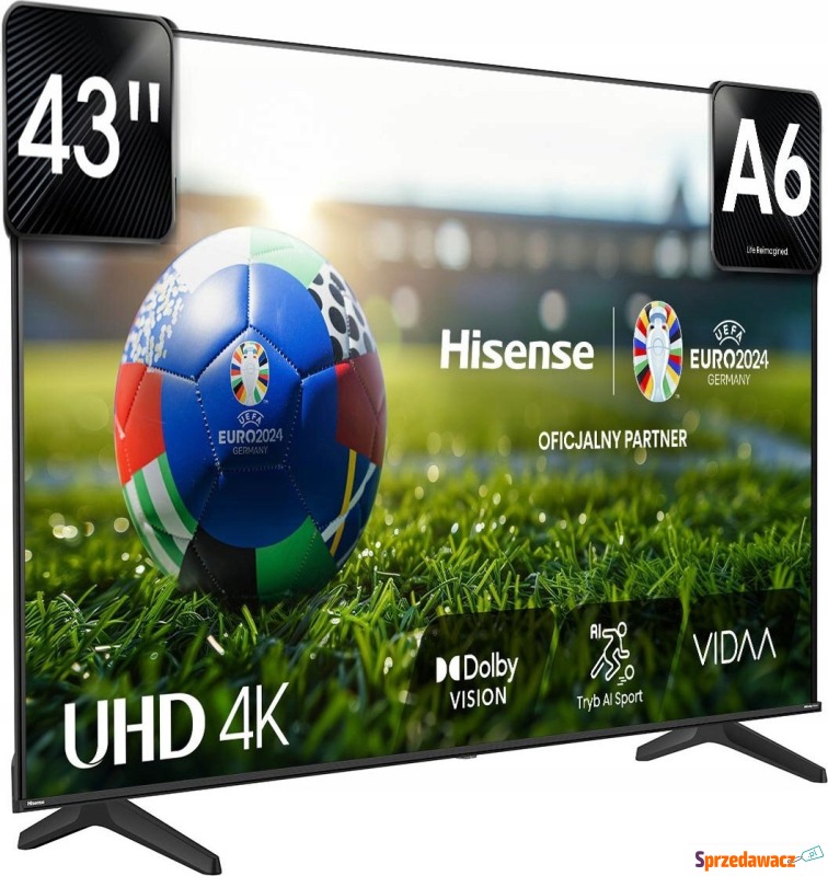 Telewizor Hisense Telewizor LED 43 cale 43A6N - Telewizory - Gliwice