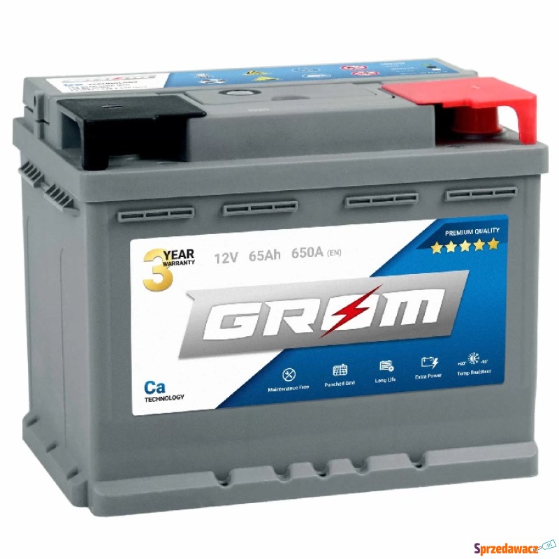 Akumulator Grom Premium 65Ah 650A en dtr - Akumulatory - Ostrowiec Świętokrzyski