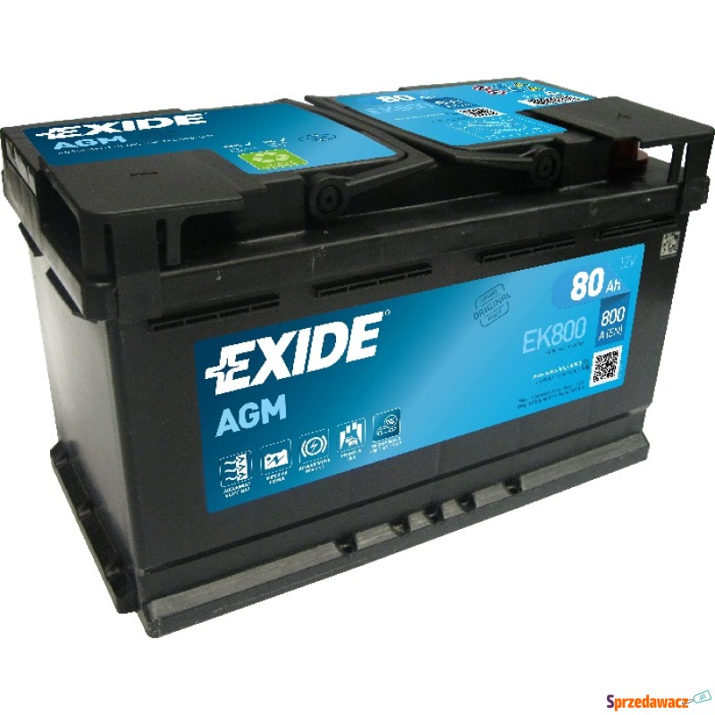 Akumulator Exide AGM start&stop EK800 80Ah 800A... - Akumulatory - Ostrowiec Świętokrzyski