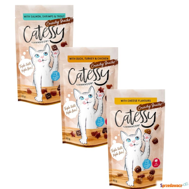 Mieszany pakiet próbny Catessy Crunchy Snacks,... - Przysmaki dla kotów - Dąbrowa Górnicza