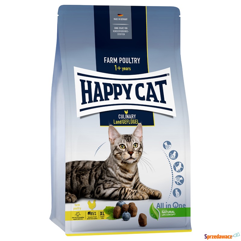 Happy Cat Culinary Adult, drób wiejski - 2 x 10... - Karmy dla kotów - Zgierz