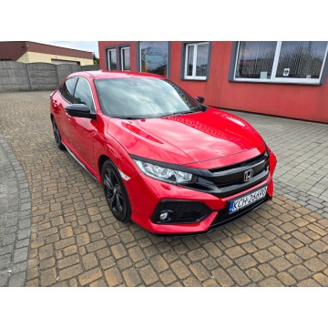 Honda Civic - turbo-129 kM wersja ELEGANCE - auto w oryginale - roczna Gwarancja ! - 2017 - Benzyna