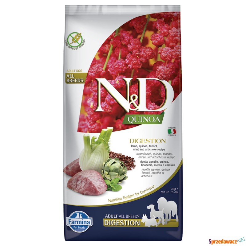Farmina N&D Quinoa Adult Digestion, jagnięcina... - Karmy dla psów - Bełchatów