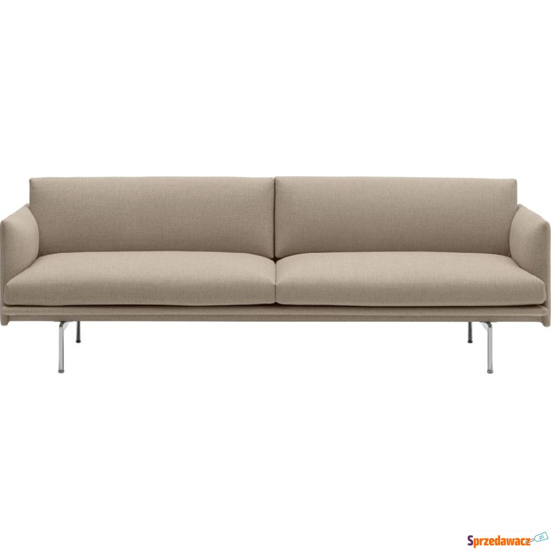 Sofa trzyosobowa Outline Ecriture 240 nogi aluminium - Sofy, fotele, komplety... - Kędzierzyn-Koźle