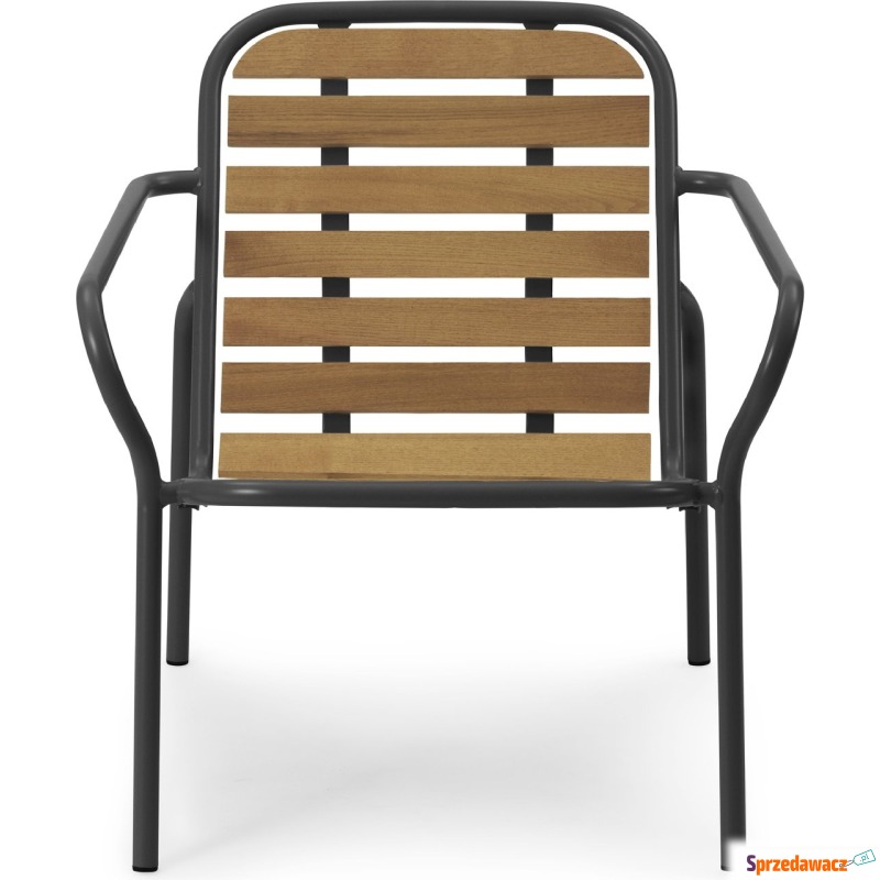 Krzesło ogrodowe Vig 72,5 cm czarne drewniane... - Fotele, sofy ogrodowe - Grodzisk Wielkopolski