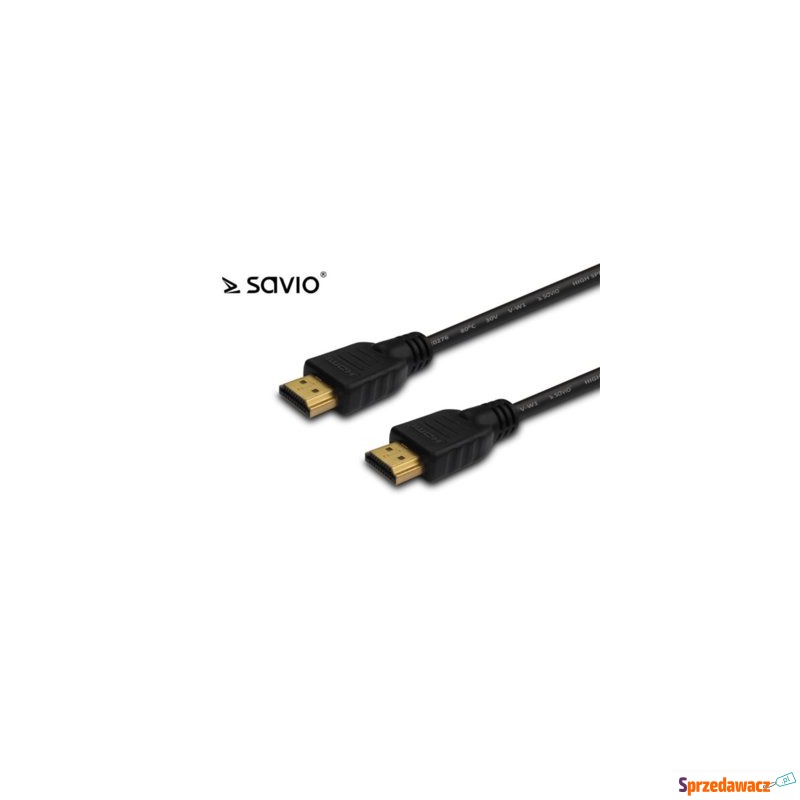Kabel HDMI CL-38 SAVIO 15m, czarny, złote koń... - Kable video - Siedlce
