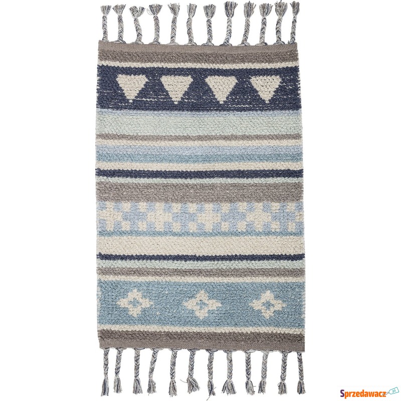 Dywan Bloomingville 60 x 90 cm niebieski bawełniany - Dywany, chodniki - Bielsko-Biała