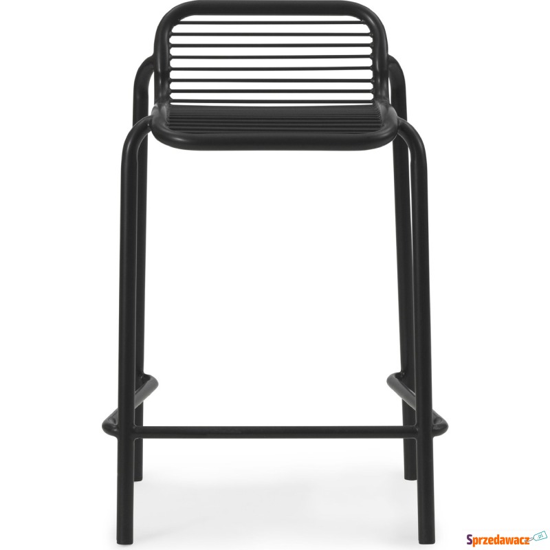 Krzesło barowe Vig 65 cm czarne - Fotele, sofy ogrodowe - Gliwice