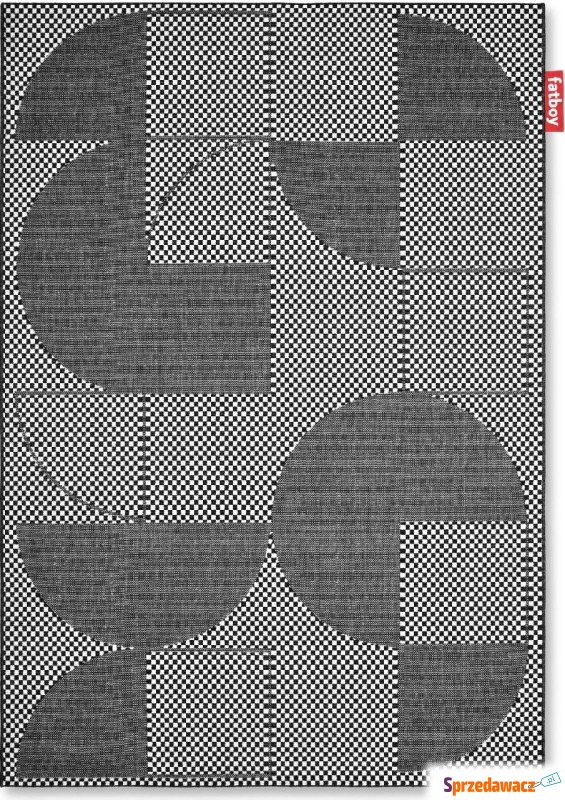 Dywan Petit Jigsaw 160 x 230 cm czarno-biały - Dywany, chodniki - Grudziądz