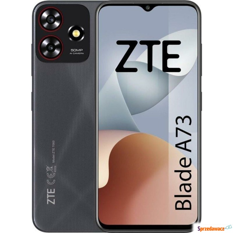 Smartfon ZTE Blade A73 4/256GB Czarny (S8107219) - Telefony komórkowe - Słupsk