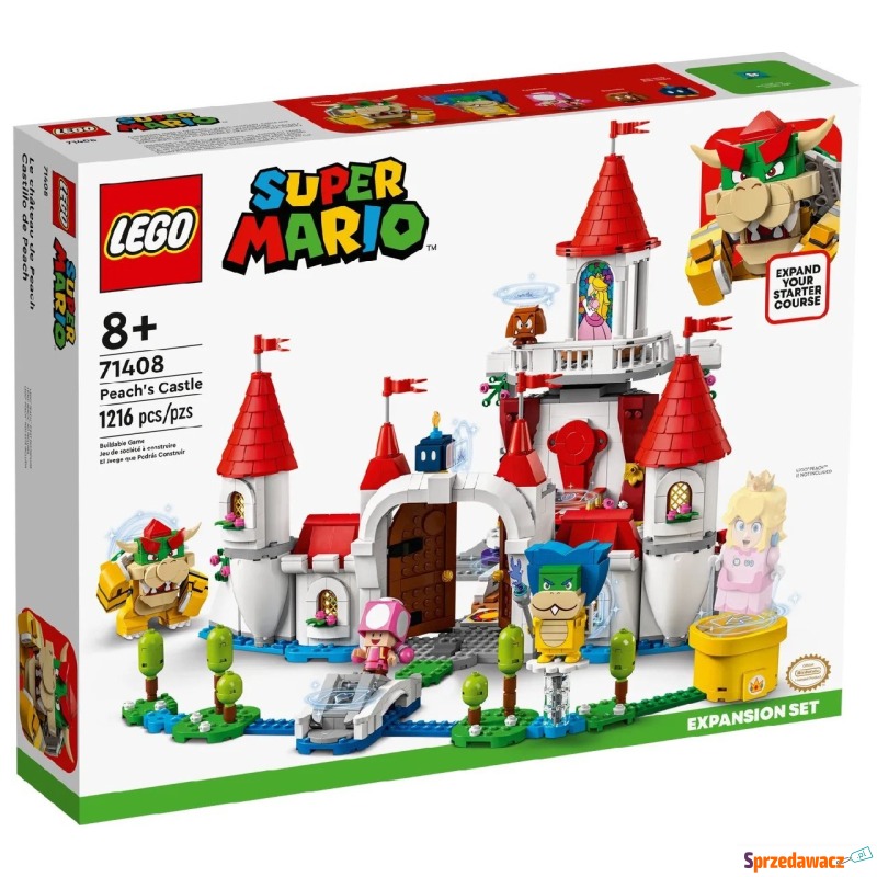 Klocki konstrukcyjne LEGO Super Mario 71408 Zamek... - Klocki - Głogów