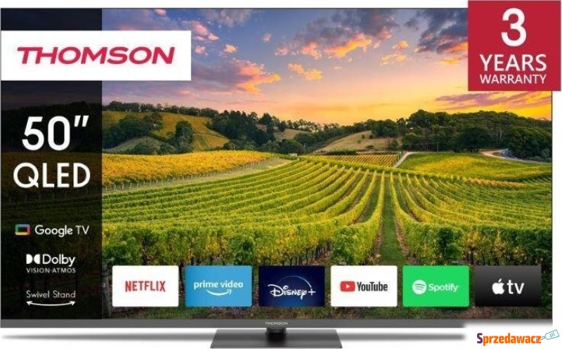 Telewizor Thomson TV SET LCD 50" QLED 4K/50QG5C14... - Telewizory - Poznań