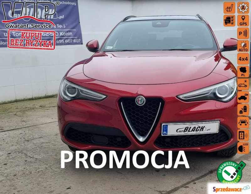 Alfa Romeo Stelvio 2018,  2.0 benzyna - Na sprzedaż za 118 850 zł - Konin